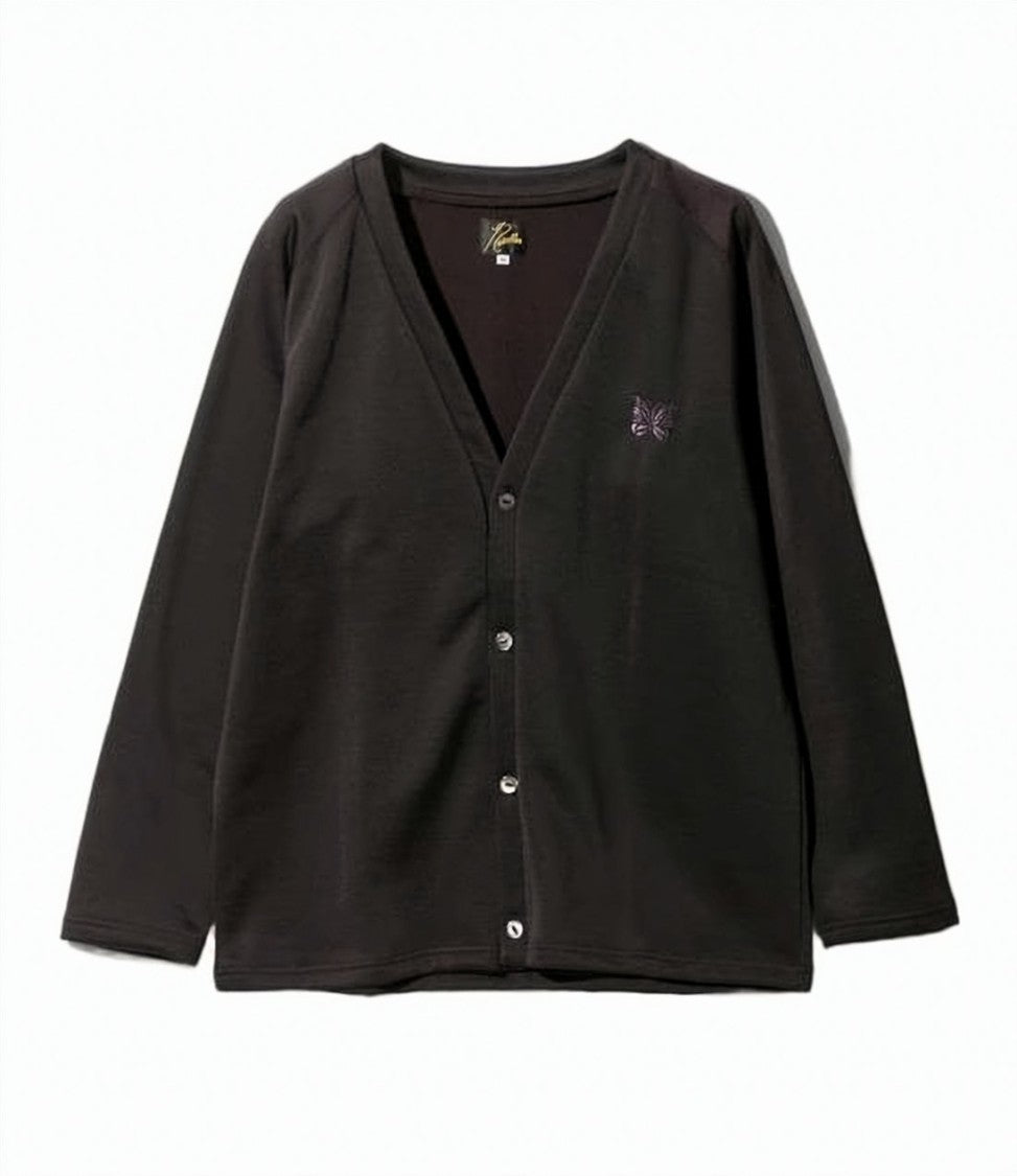 Needles Black V-Neck Cardigan With Button-Down Front