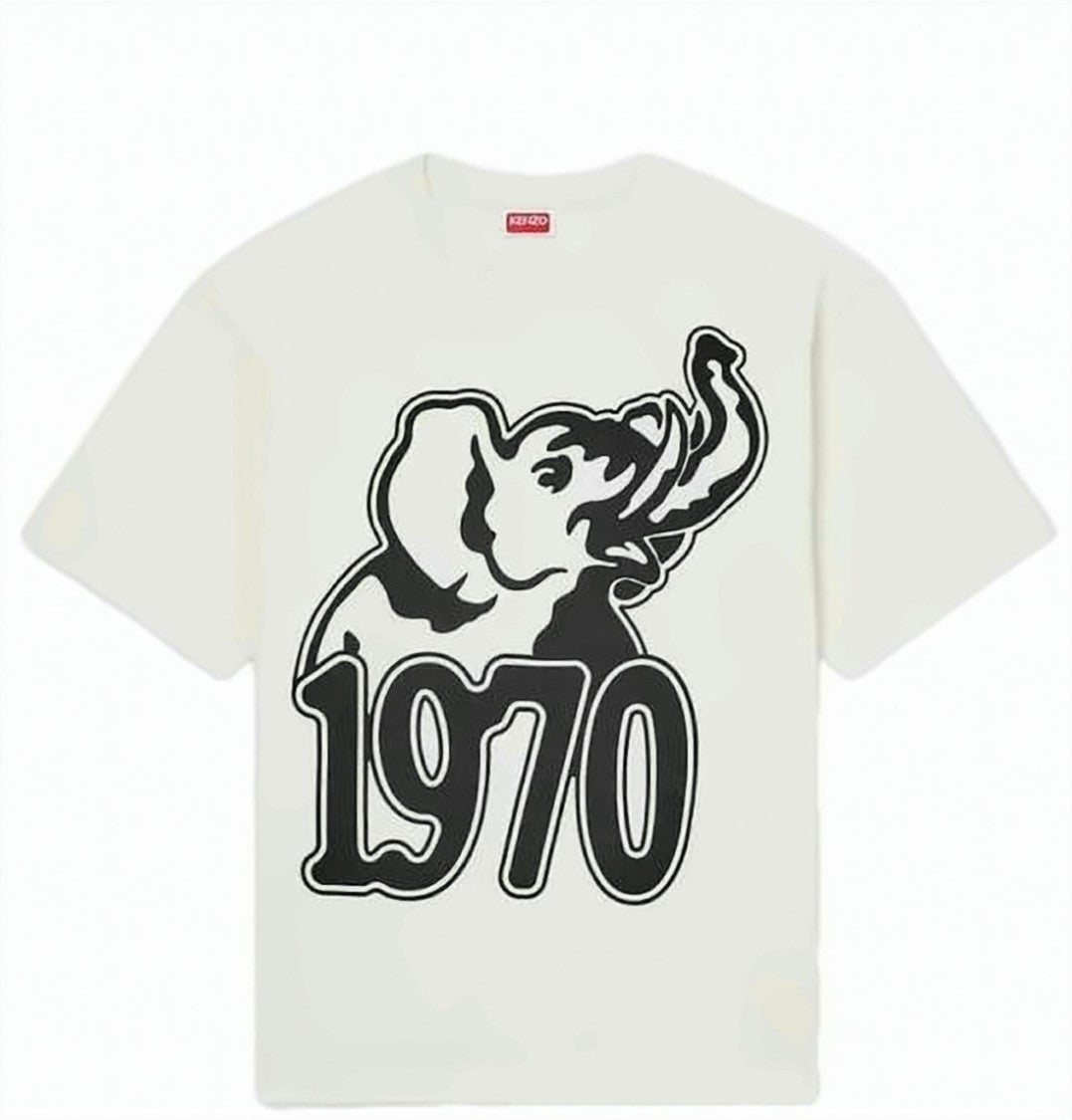 Kenzo Relaxed Fit Graphic Elephant T-Shirt