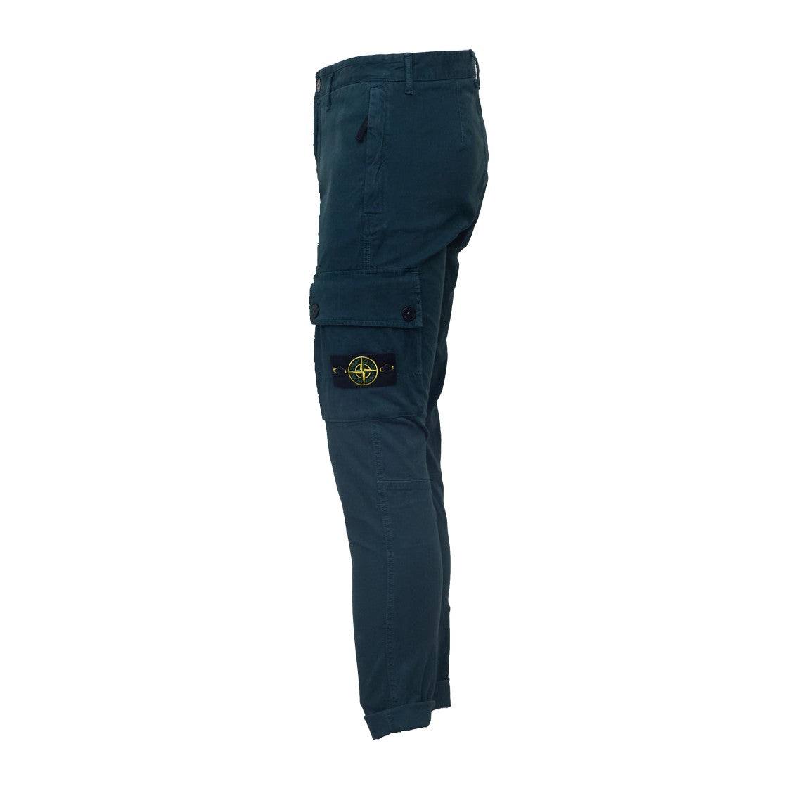 Stone Island Cargo Pants In Organic Broken Twill Cotton With Slim Fit