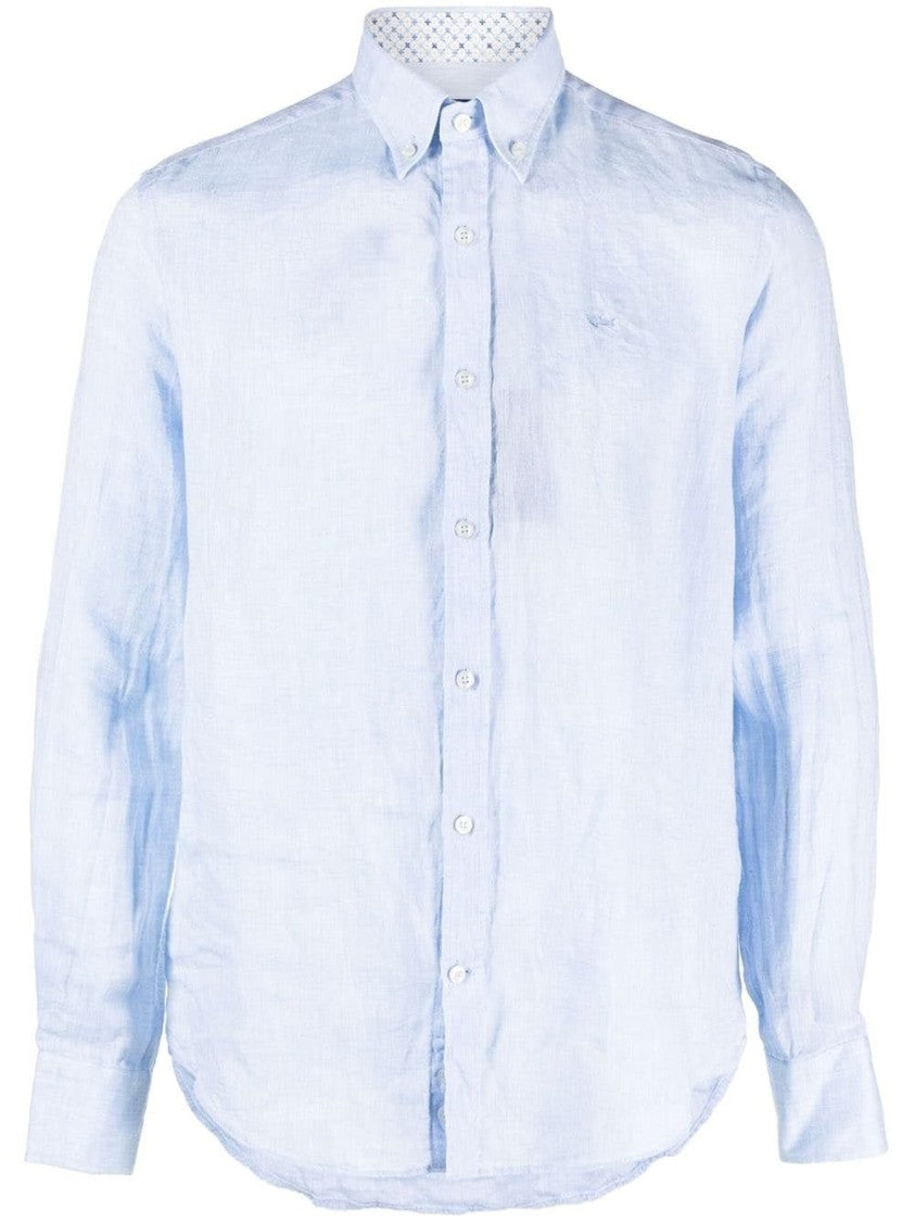 Paul & Shark Relaxed Fit Long Sleeve Linen Shirt