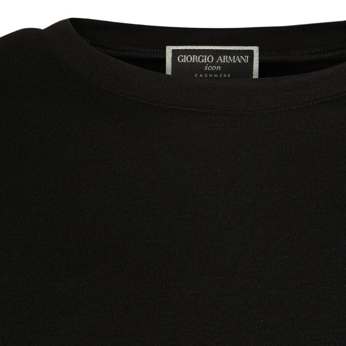Giorgio Armani Short-Sleeve Crew Neck Sweater With Subtle Stitching Details
