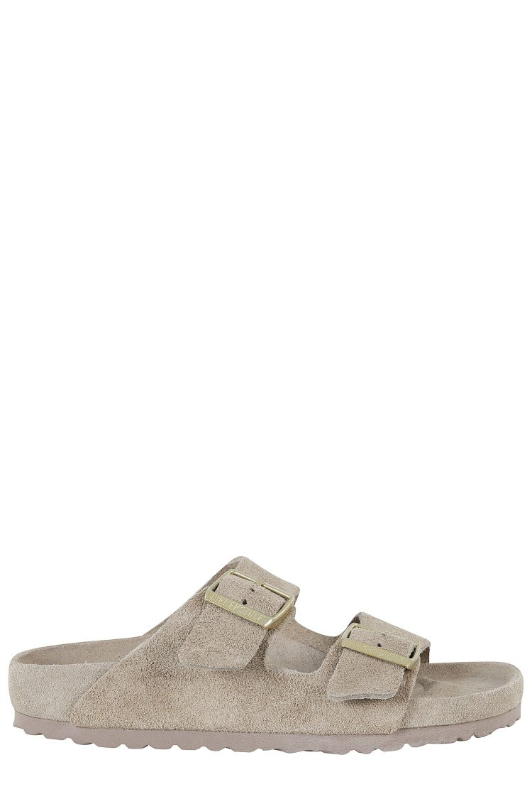 Birkenstock Taupe Arizona Suede Leather Sandals