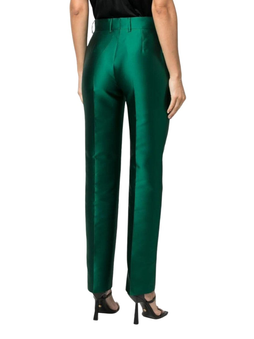 Alberta Ferretti Green Fitted Trosuers