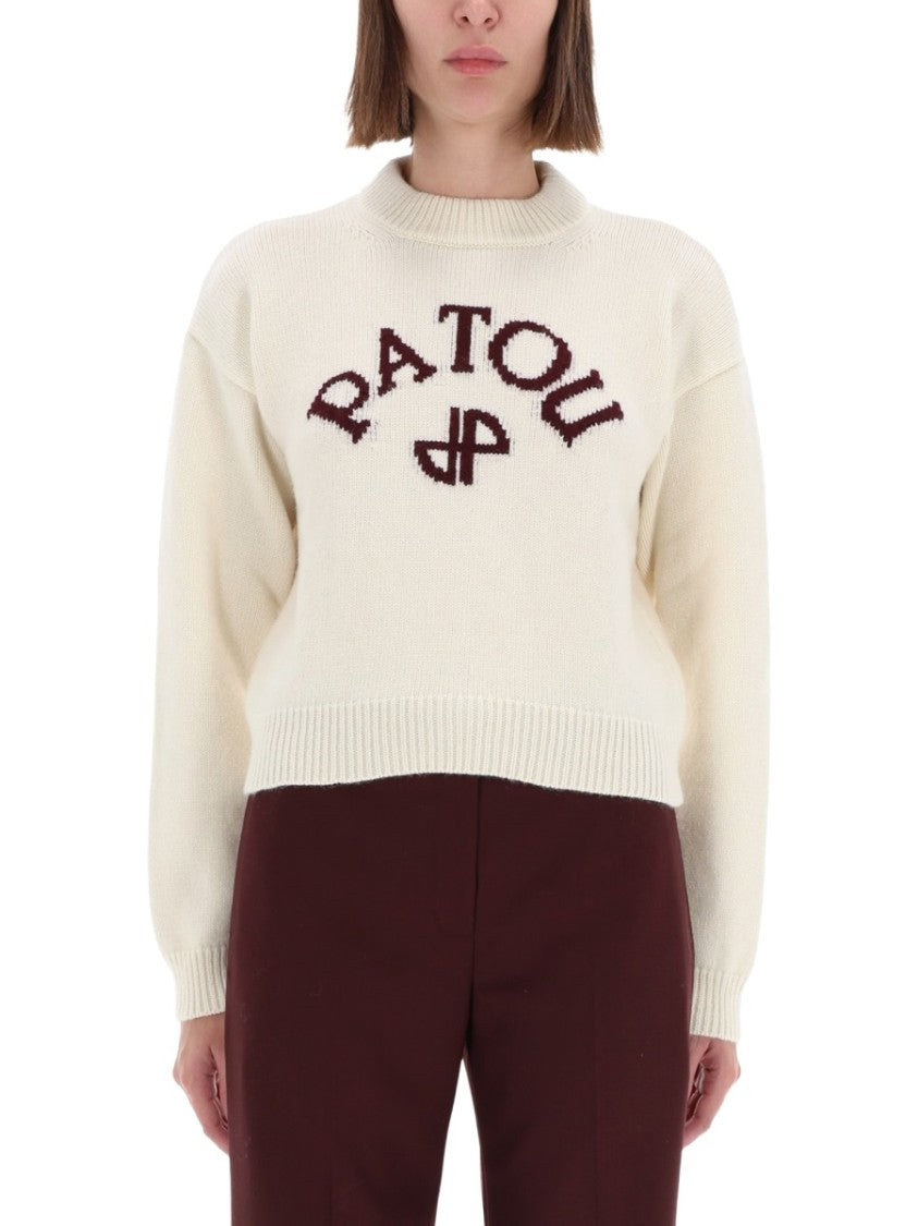 Patou Relaxed Monogram Jp Jersey Sweater