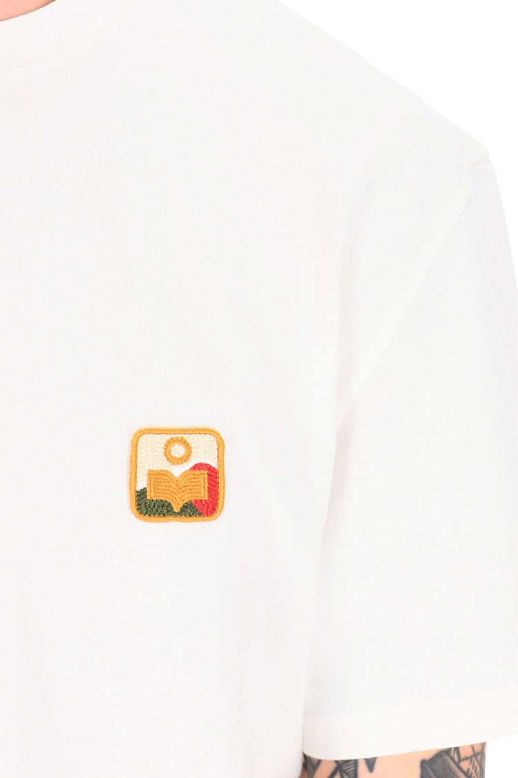 Isabel Marant Hugo Im Embroidered Patch Cotton T-Shirt