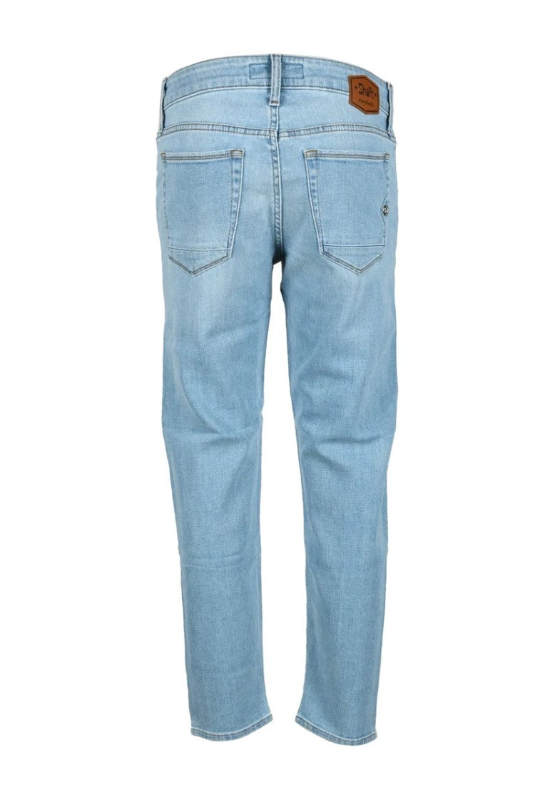 Shaft Light Blue Denim Stretch Jeans