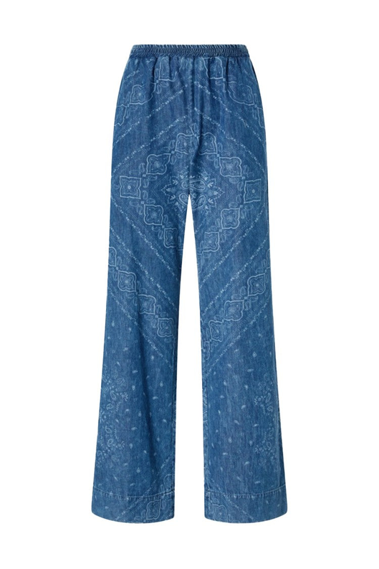 Pinko Wide Leg Denim Trousers