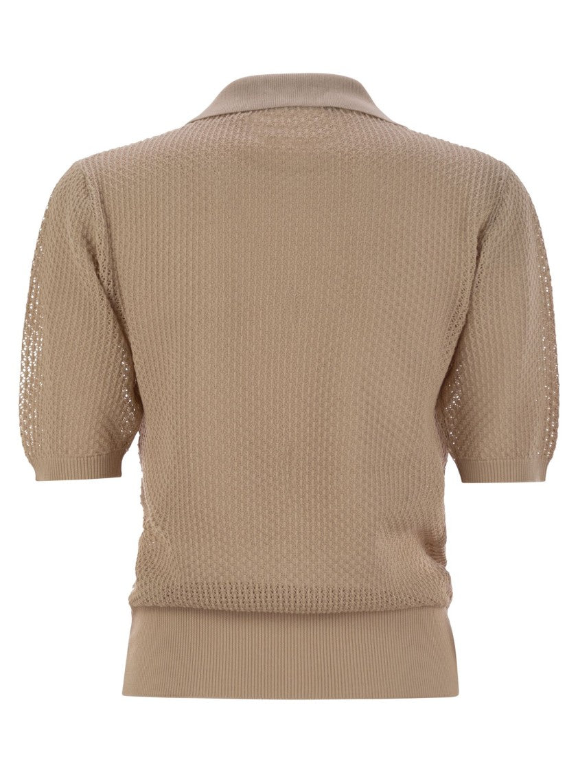 Fabiana Filippi Polo Shirt With Diamond Thread