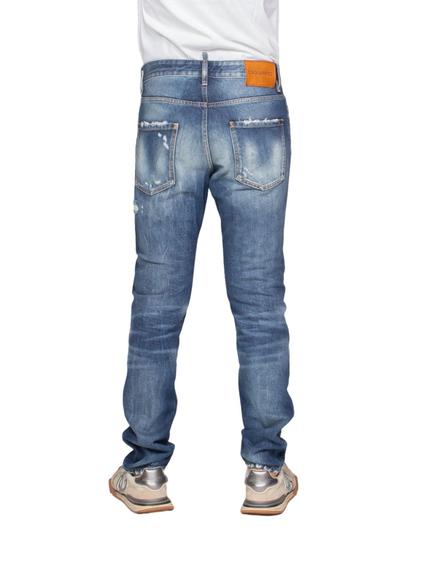 Dsquared2 Distressed Slim-Fit Denim Jeans