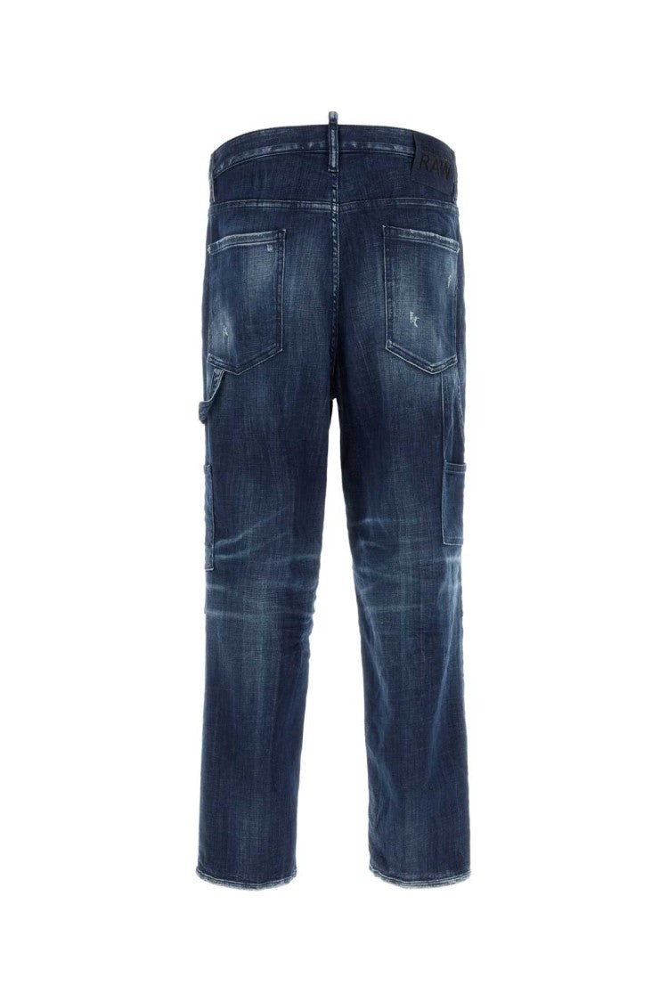 Dsquared2 Stretch Denim Loose Carpenter Jeans
