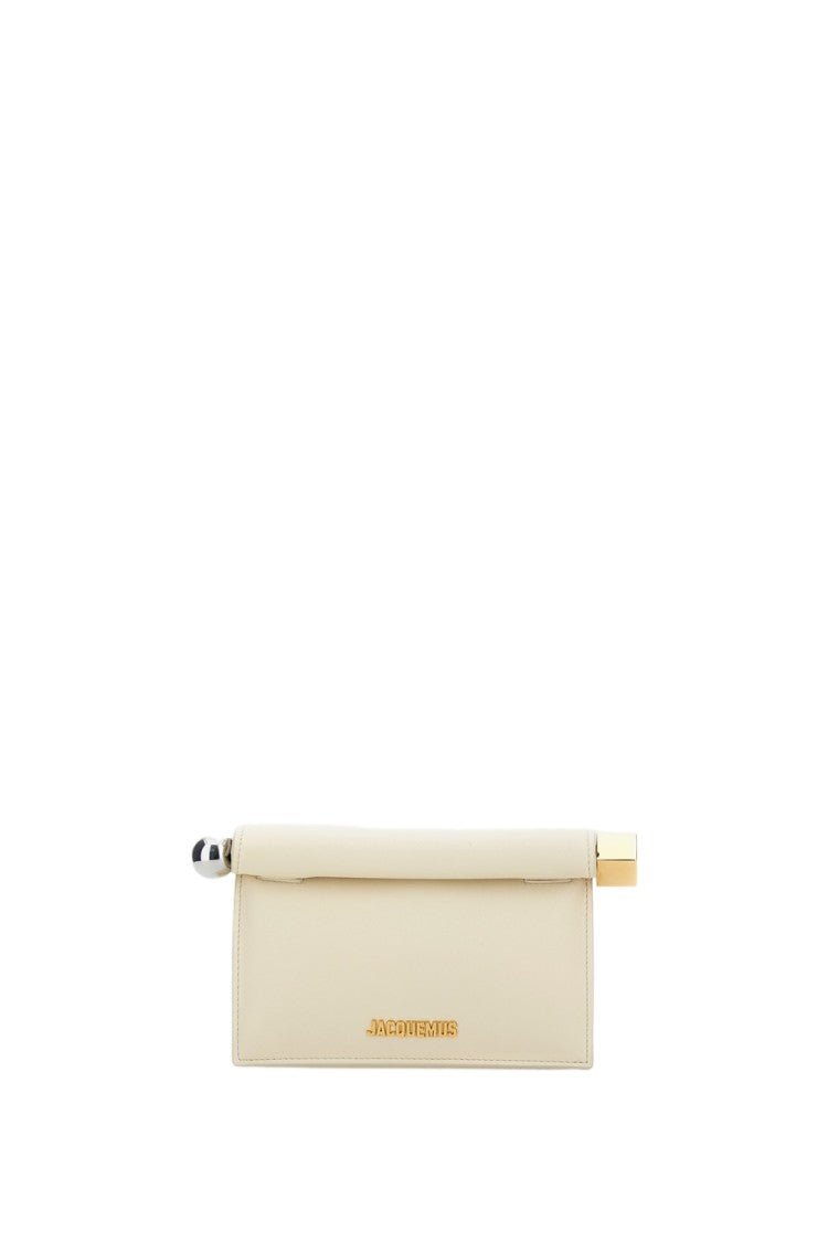 Jacquemus Mini Fold-Over Pouch In Smooth Nappa Leather