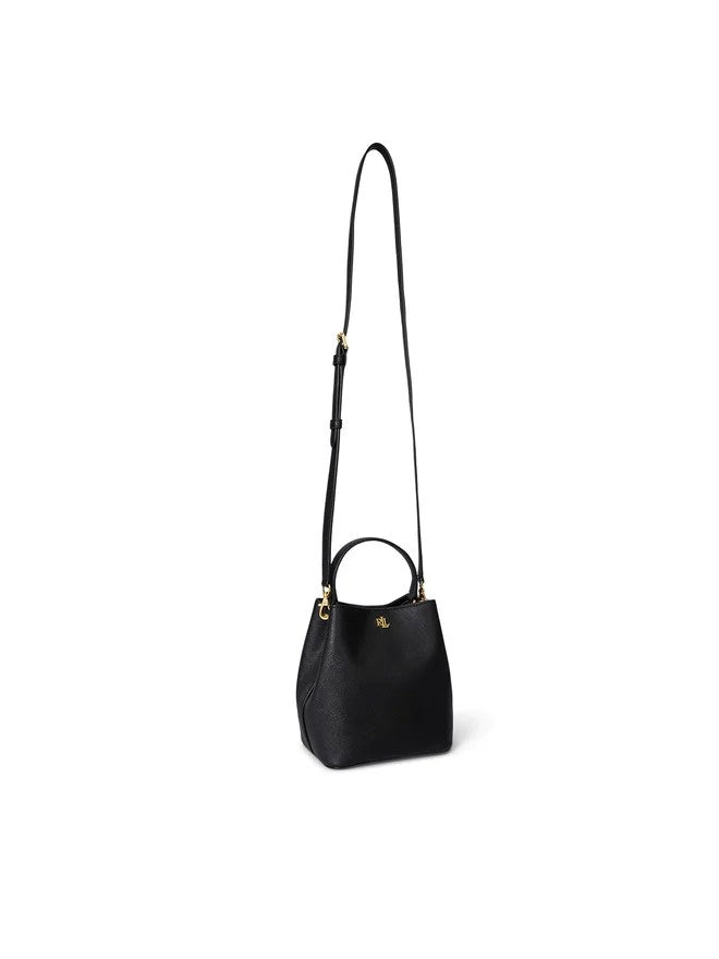 Lauren Ralph Lauren Compact Textured Leather Bucket Bag