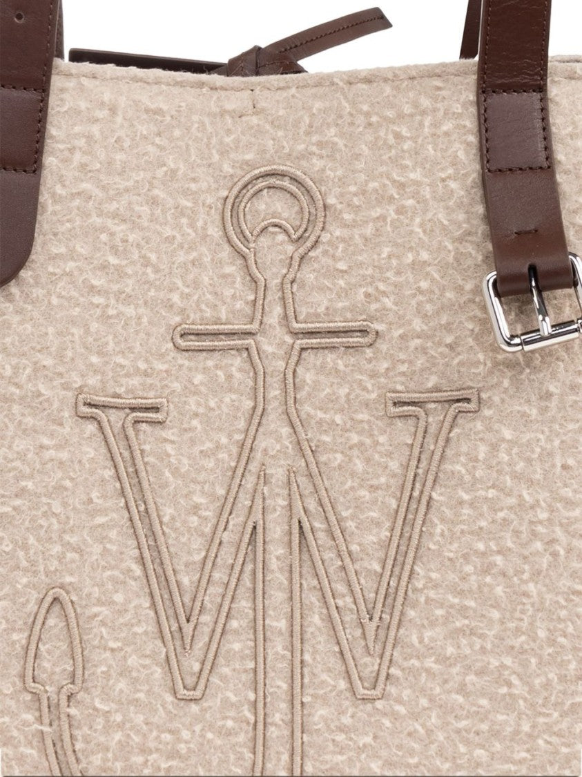 J. W. Anderson Structured Leather Tote With Anchor Embroidery