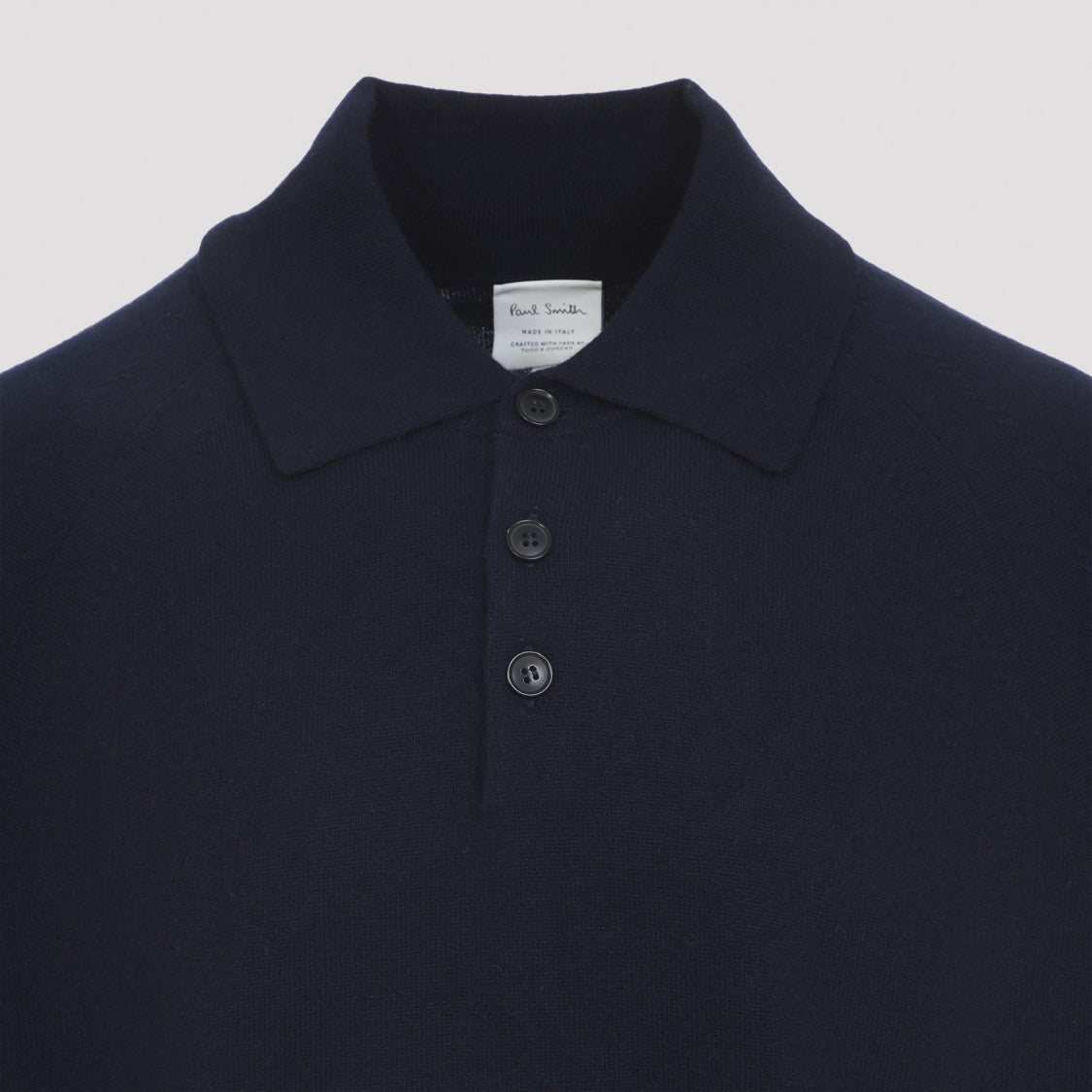 Paul Smith Cashmere Polo Sweater With Three-Button Placket