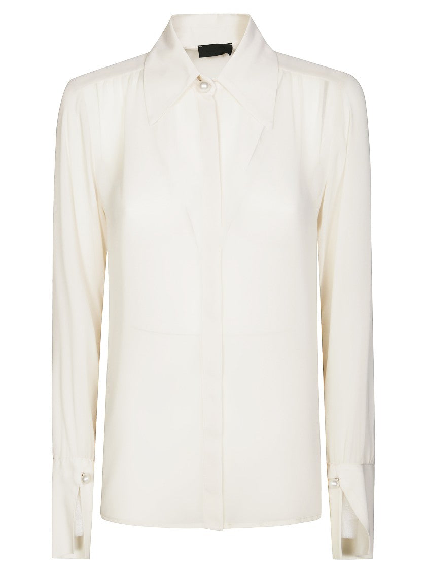 Liu Jo Long-Sleeve Blouse With Pointed Collar
