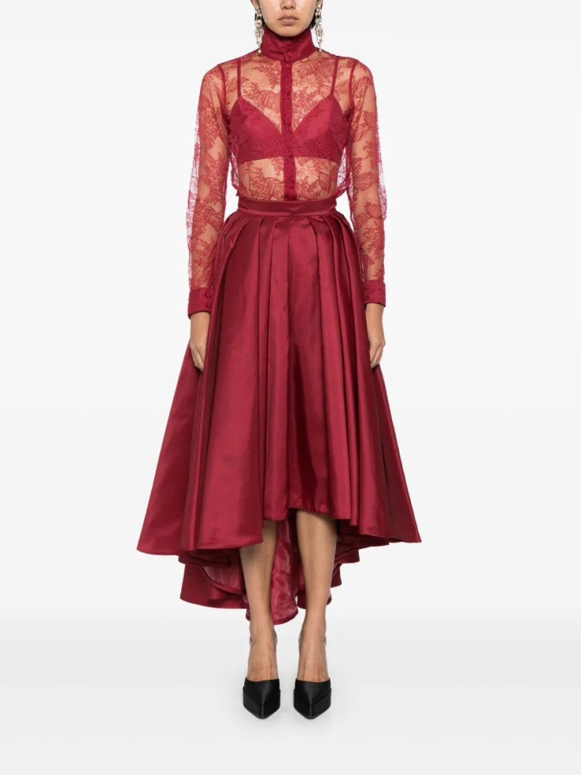 Saiid Kobeisy Lace Pleated Playsuit