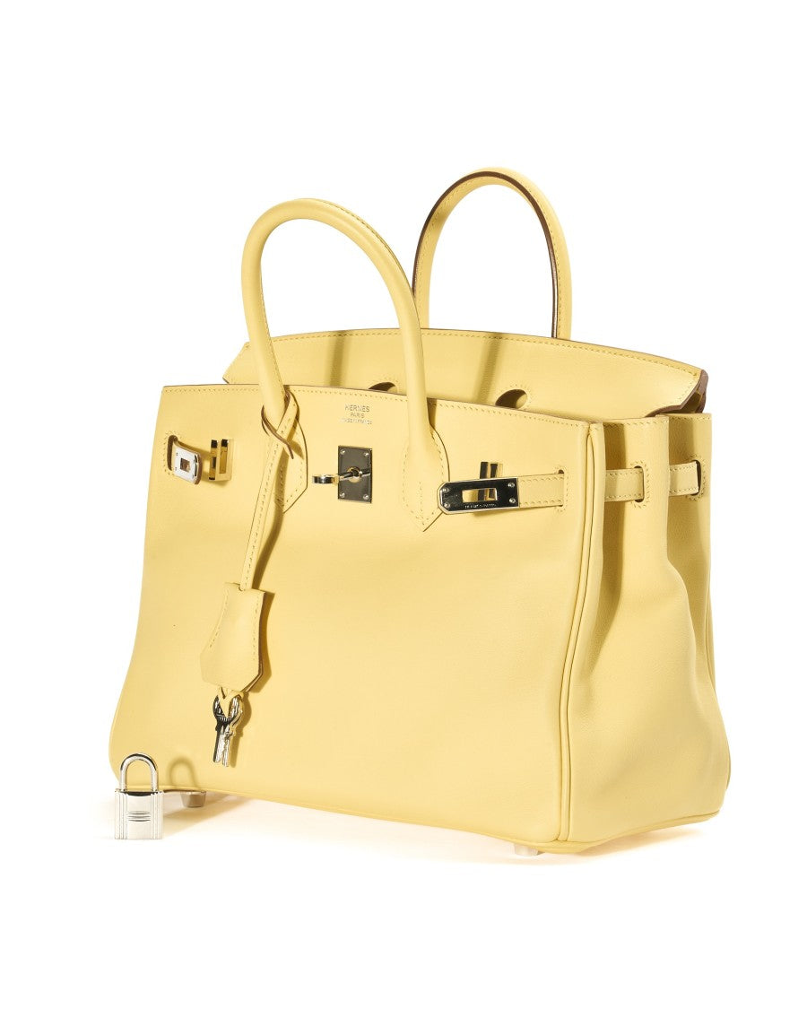 Hermès Sac Birkin 25 Swift Jaune Poussin