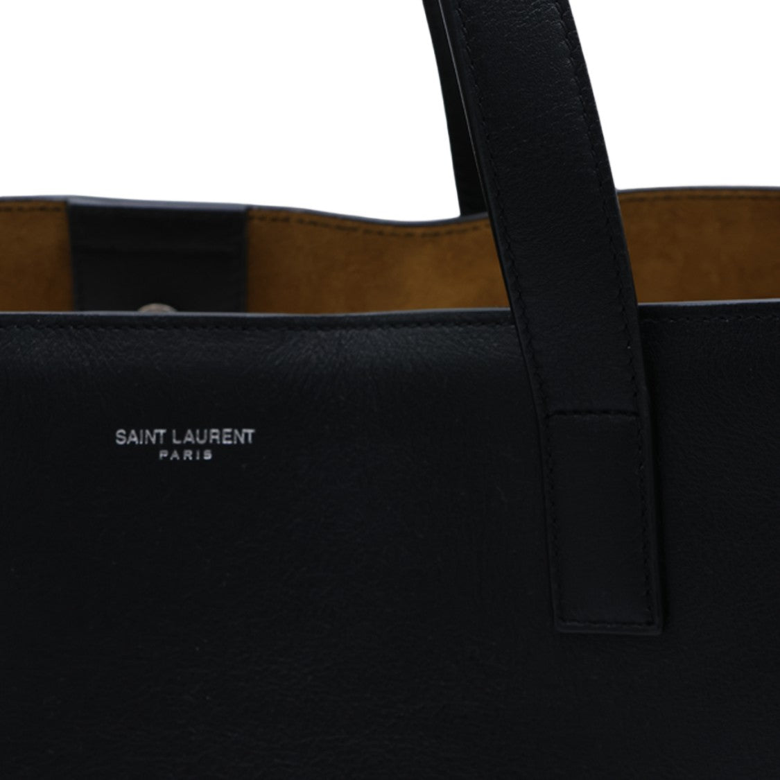 Saint Laurent Large Matte Finish Tote Bag With Minimalist Design