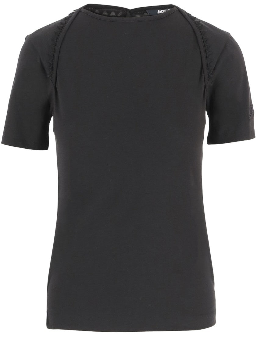 Jacquemus Cotton Top With Back Button Placket
