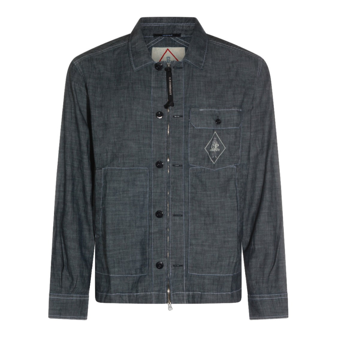 C.P. Company Long-Sleeve Utility Shirt With Button-Up Front