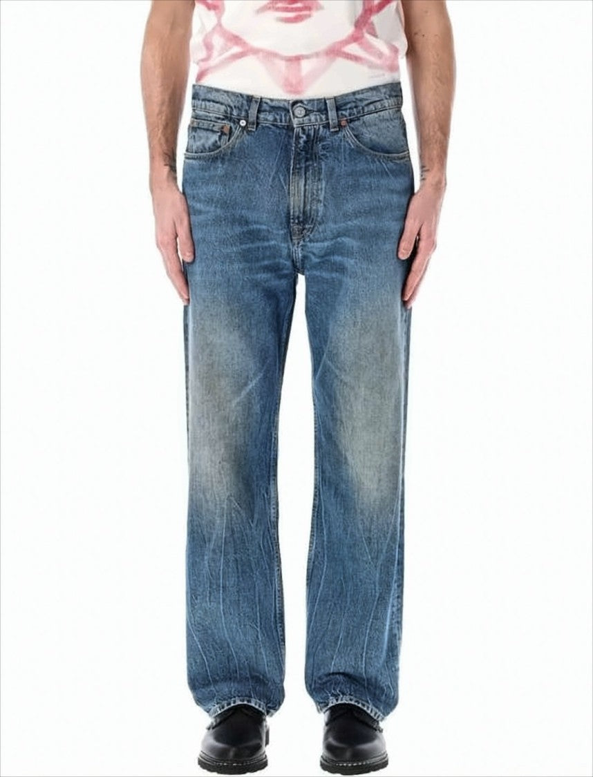 Our Legacy Relaxed Straight-Leg Denim Pants With Vintage Wash