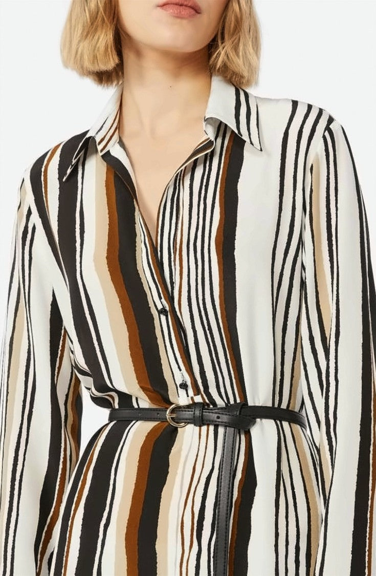 Max Mara Long Kaftan All-Over Print Dress