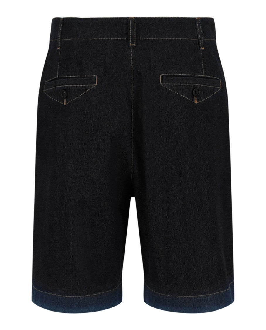 Alexander Mcqueen Denim Blue Shorts