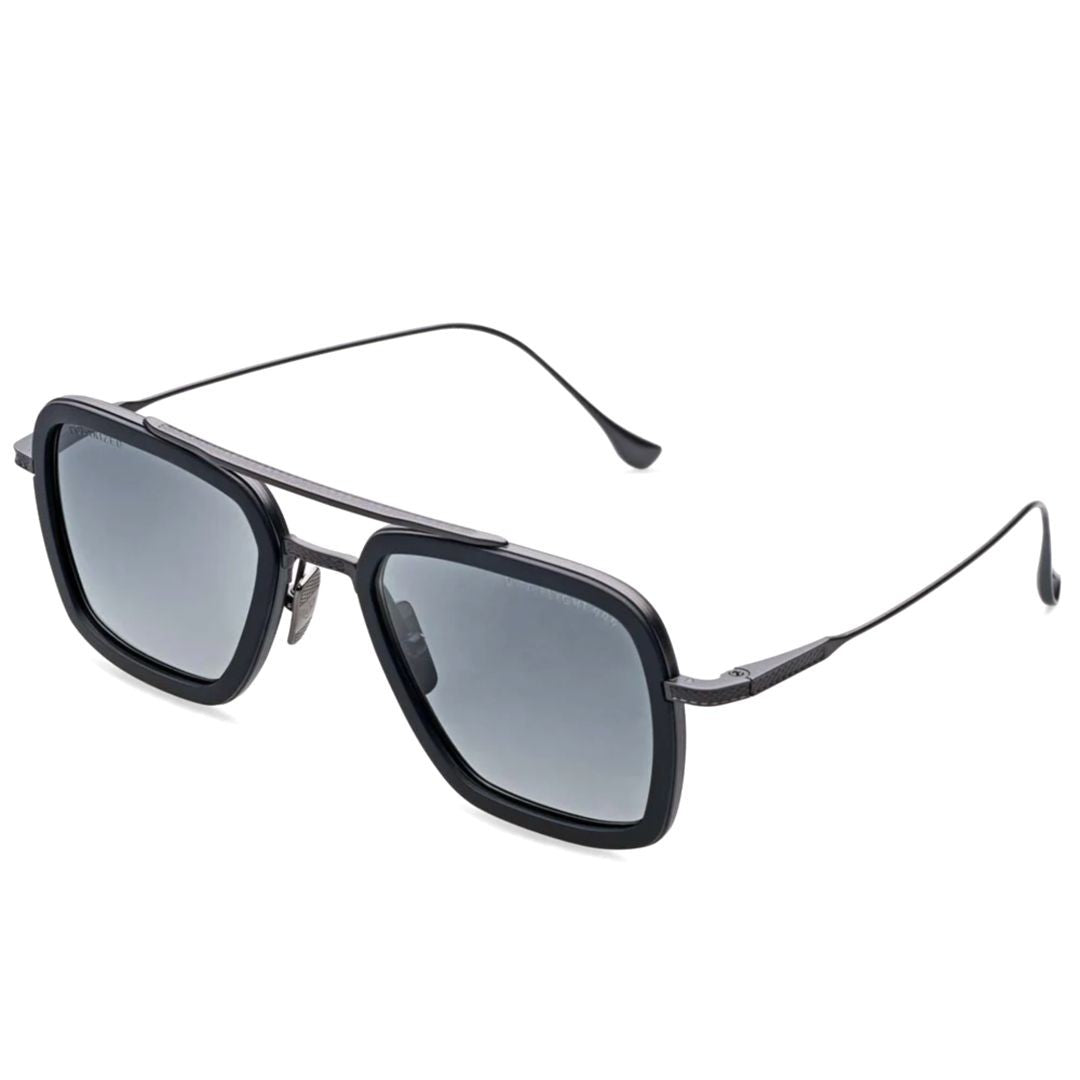 Dita Flight.006 Bold Square Frame Sunglasses With Metal Double Bridge
