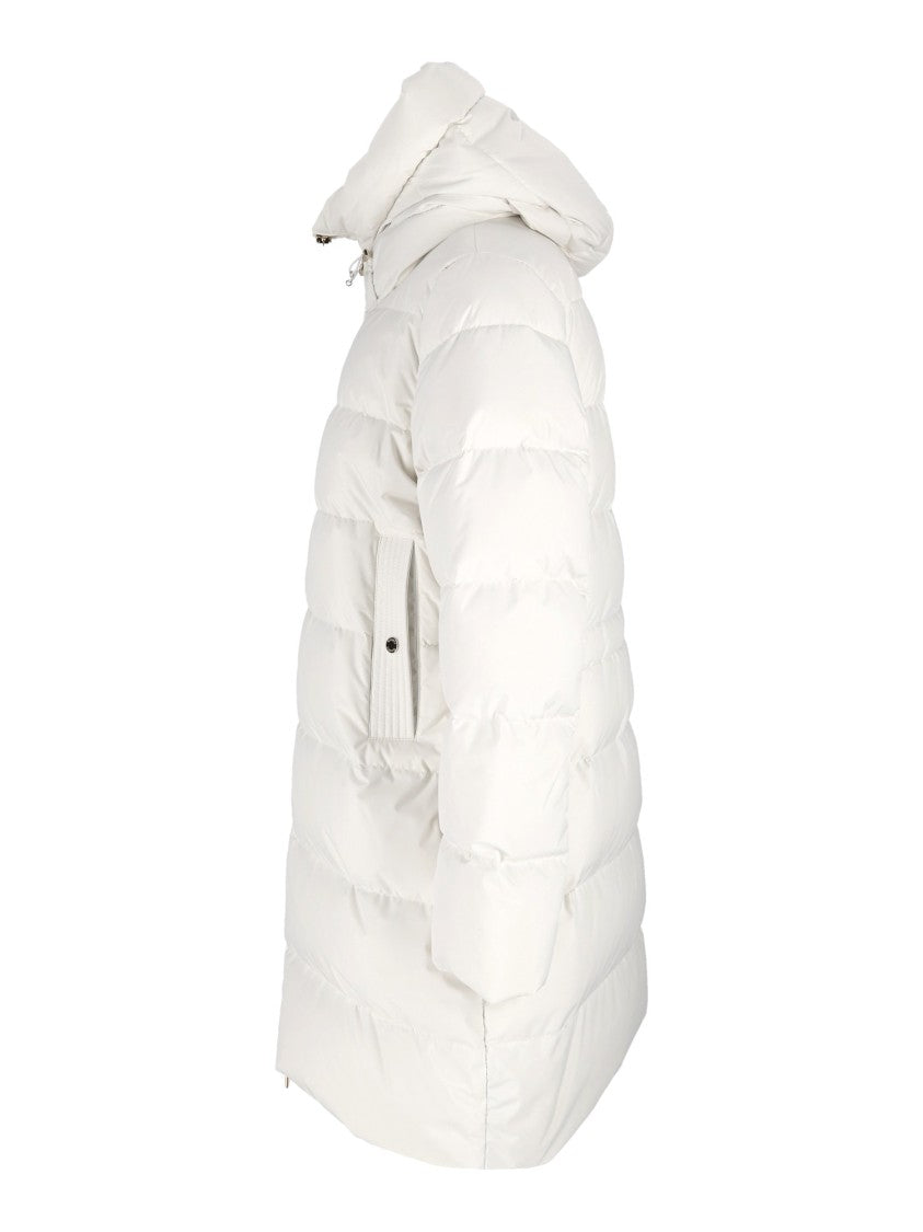 Moorer Klie-Stp White Quilted Padded Short Jacket