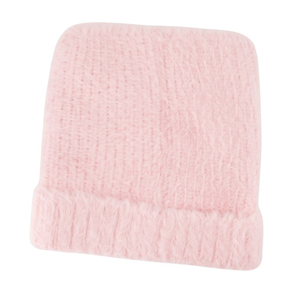 Casablanca Fluffy Square Beanie - Nylon - Pink