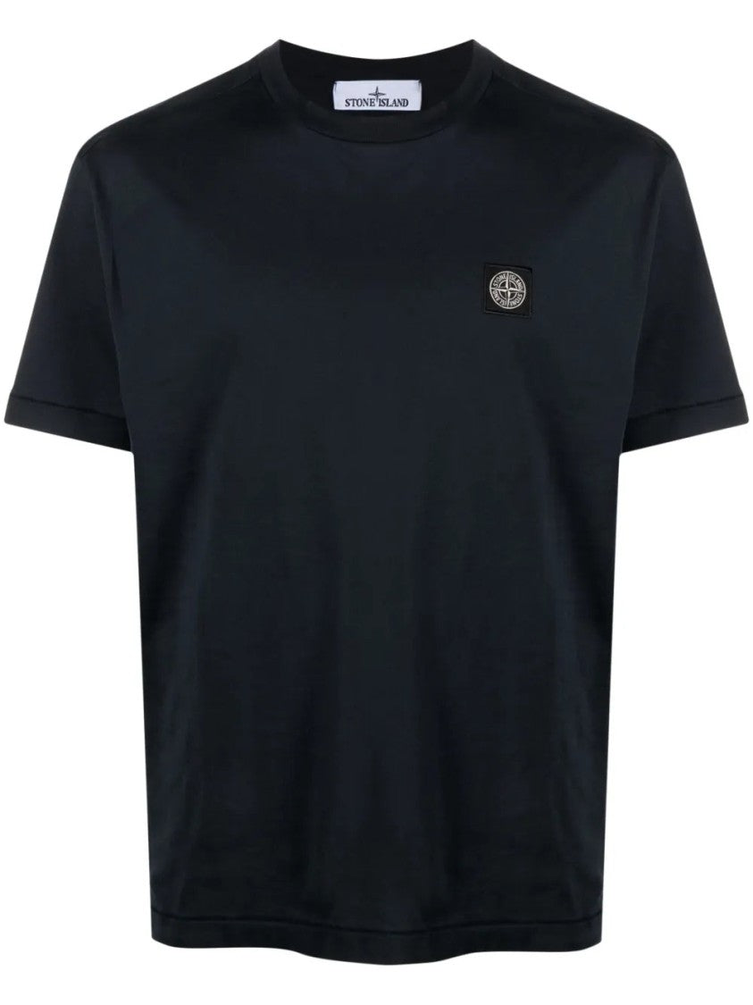 Stone Island Compass-Patch Cotton T-Shirt