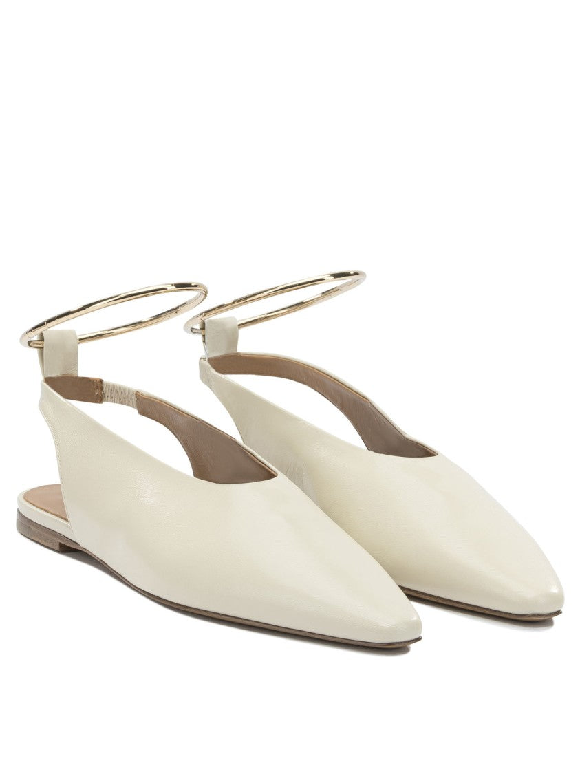 Jil Sander Ballet Slingbacks With Tapered Toe