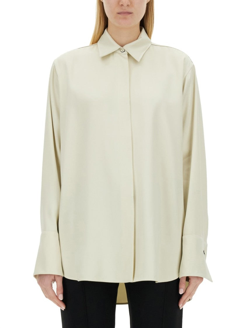 Jil Sander Long-Sleeve Regular Fit Shirt With Classic Collar