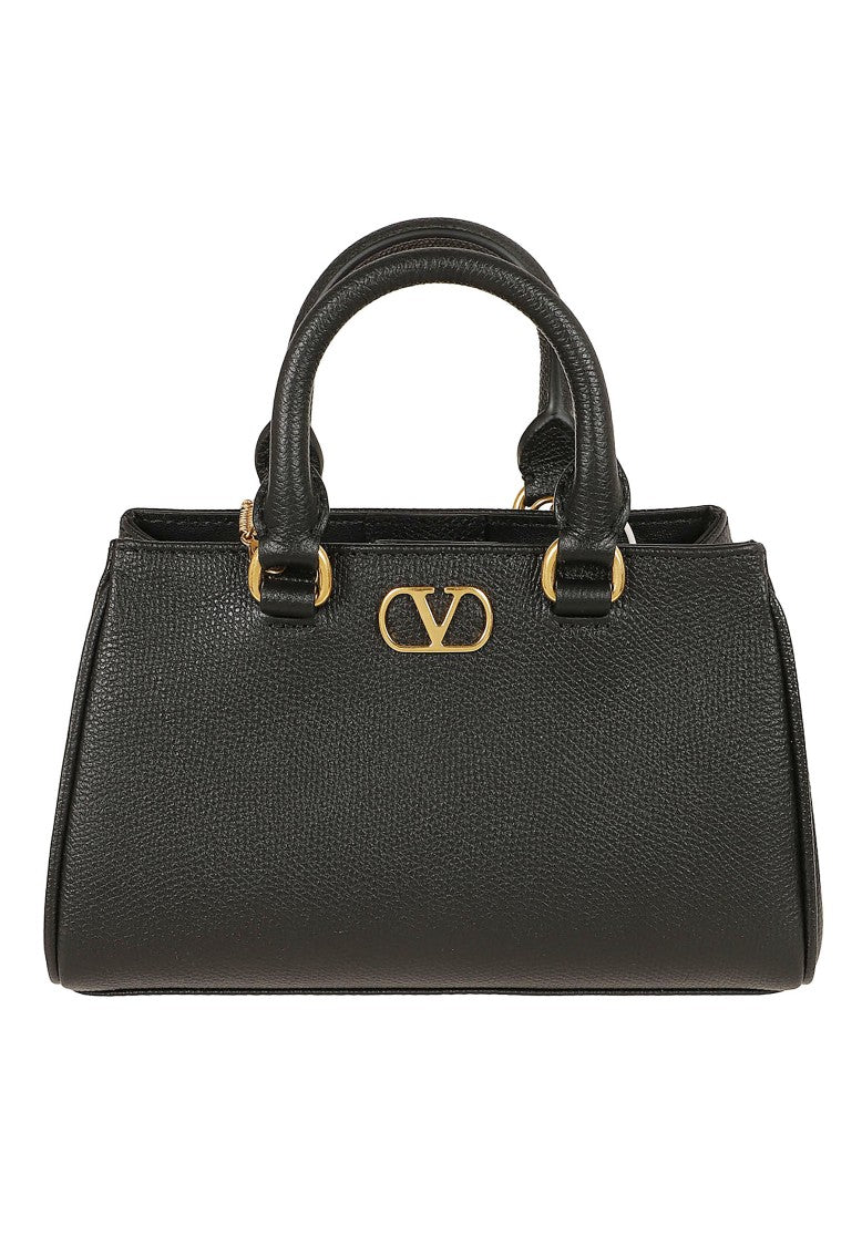 Valentino Garavani Mini Handbag With Vlogo Signature In Premium Grained Calfskin