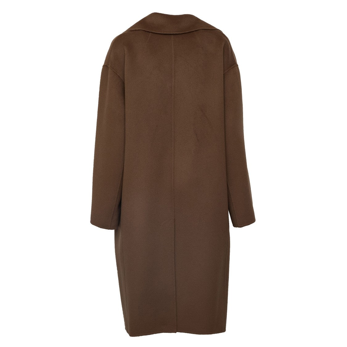 Max Mara Cashmere-Blend Straight-Cut Double-Breasted Long Coat