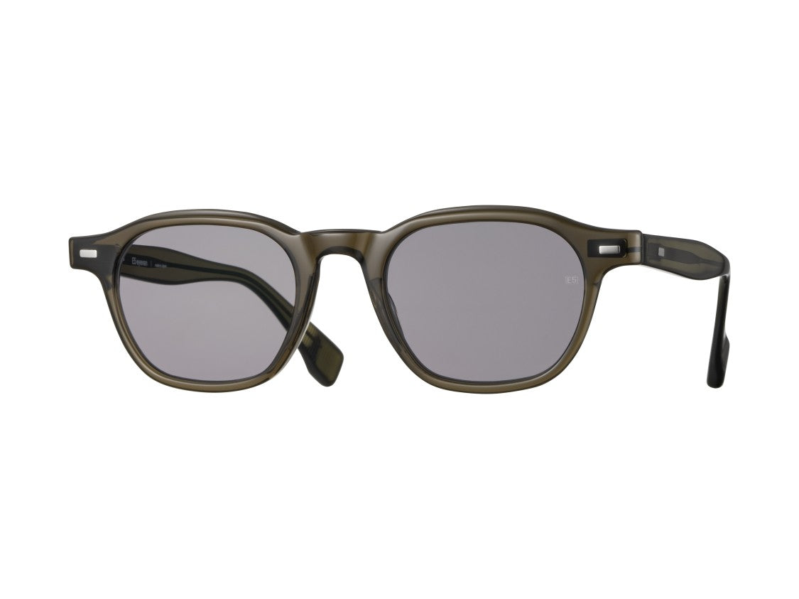 Eyevan Olive Green P20e Sun Translucent Square Sunglasses