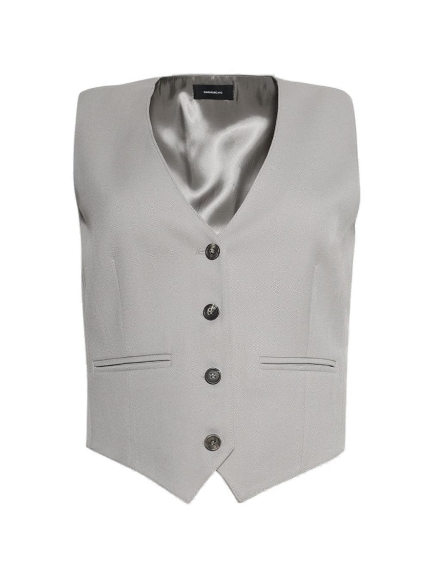 Wardrobe.Nyc Waistcoat Cement