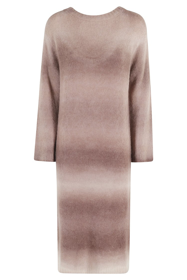 Alysi Soft Alpaca Low-Neck Dress