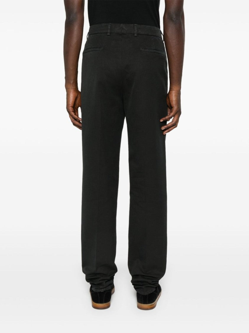 Brunello Cucinelli Tailored Black Trousers With Classic Waistband