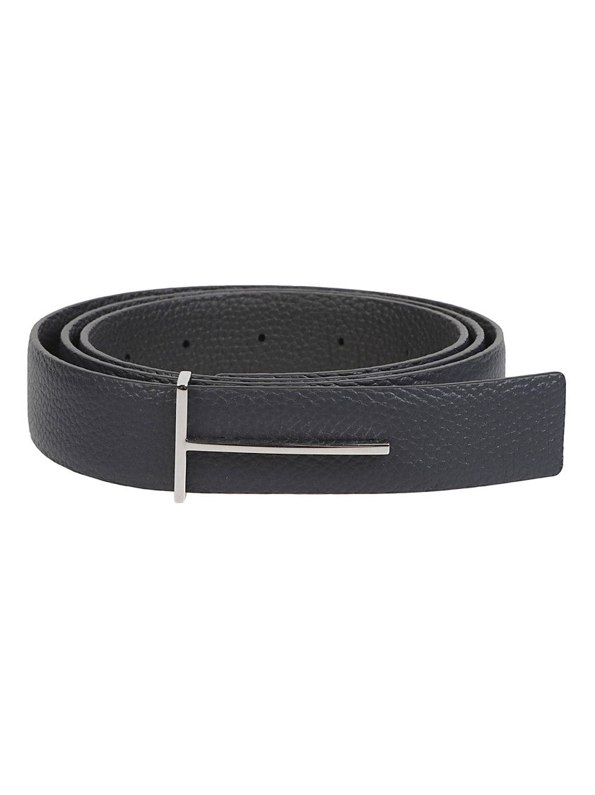 Tom Ford Slim T Reversible Calf Leather Belt