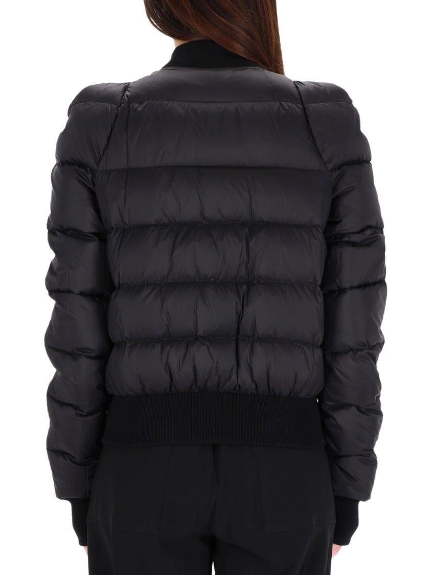 Rick Owens Cropped Black Puffer Jacket