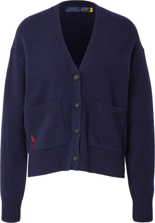 Polo Ralph Lauren Wool Blend Cardigan With V-Neck