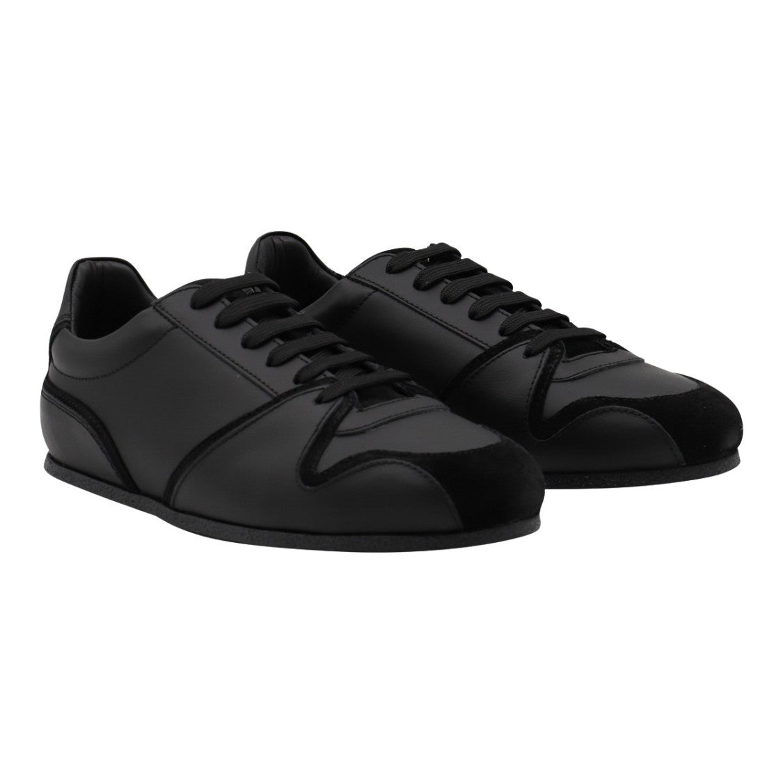 Moschino Black Sneakers With Smooth Upper