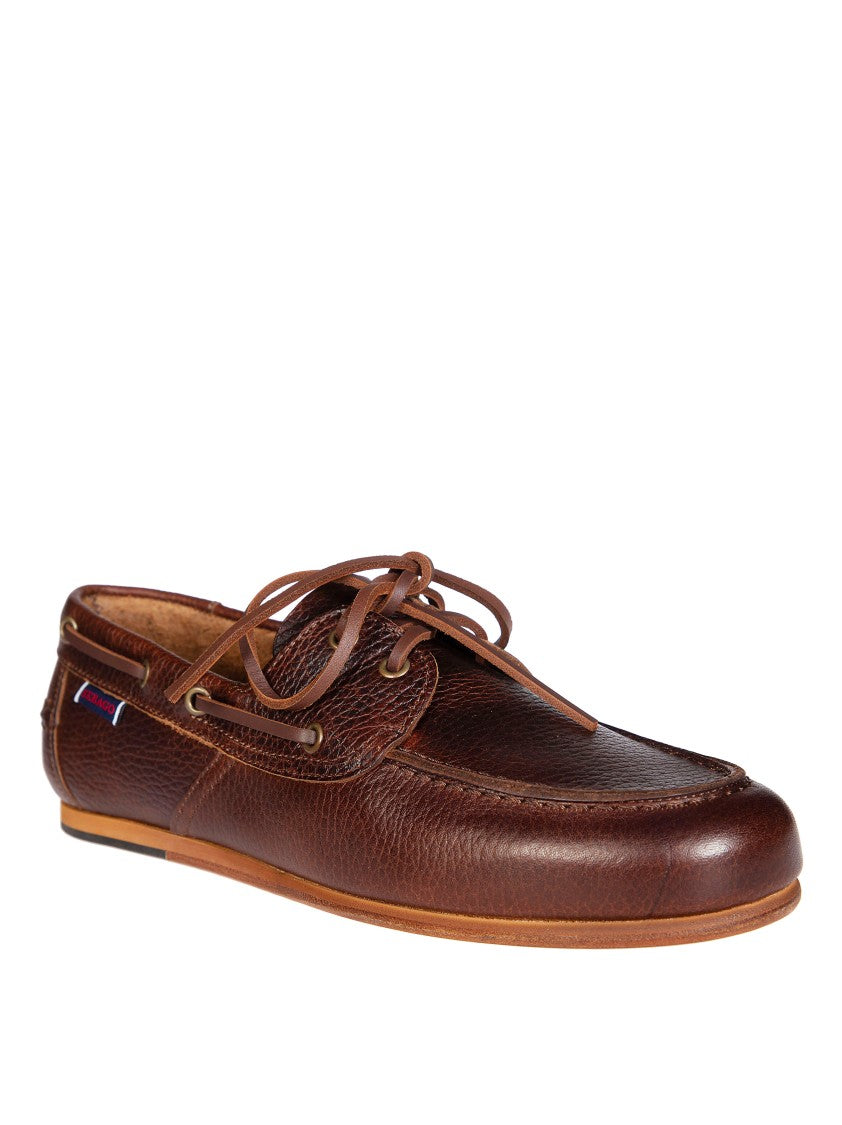 Sebago Rich Brown Owen Tumbled Leather Loafers