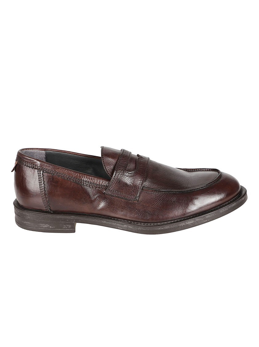 Moma Penny Strap Suede Loafers With Polished Silhouette