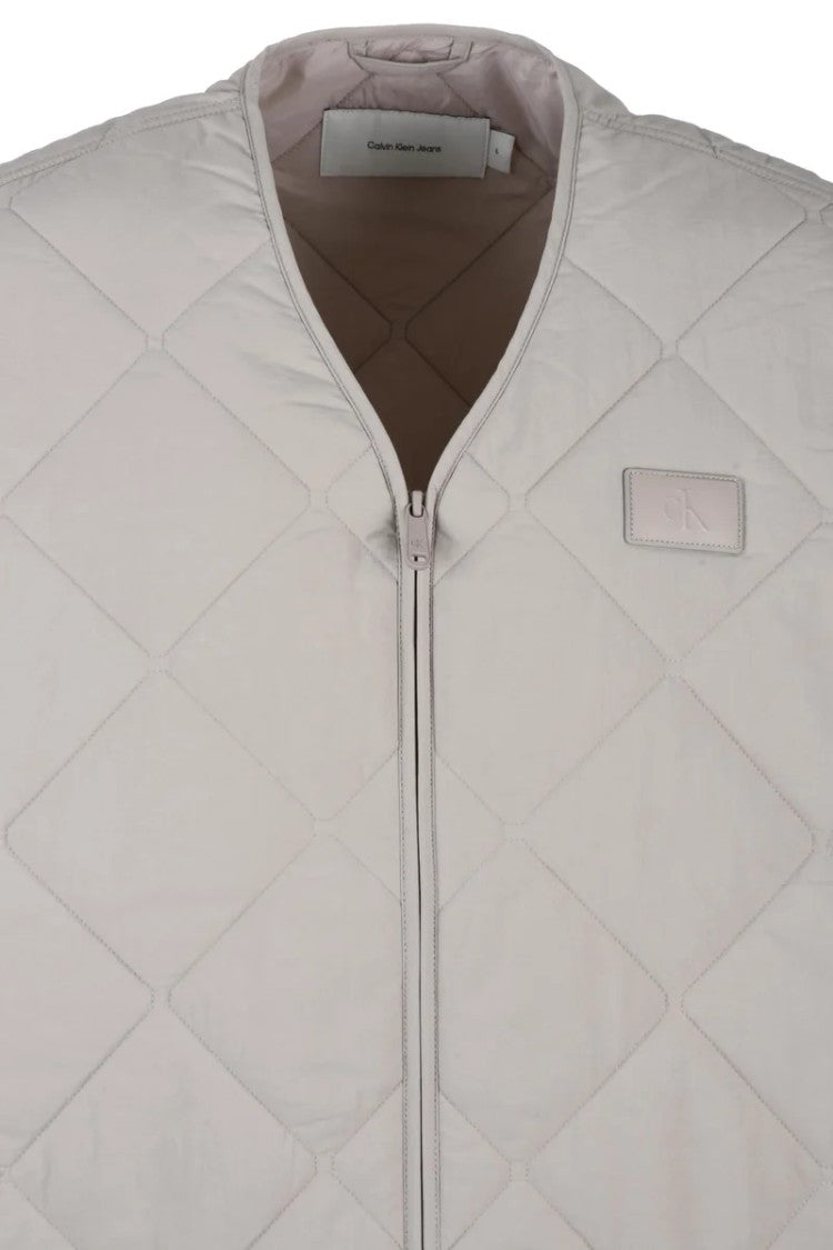 Calvin Klein Jeans Beige Polyamide Men Zip Vest