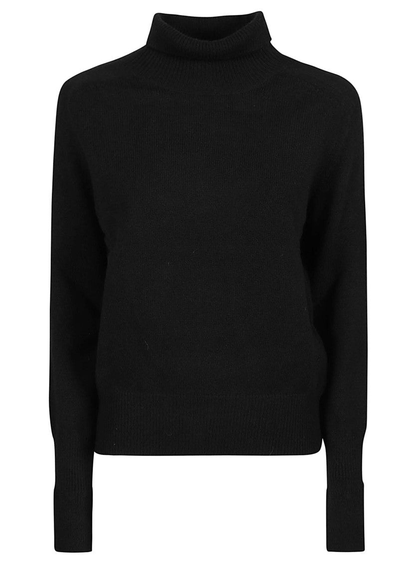 Victoria Beckham Slightly Cropped Turtleneck Sweater With Ribbed Details