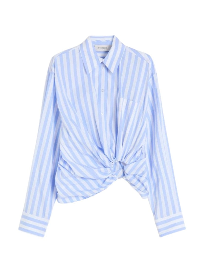 Sportmax Multicolor Vertical Striped Poplin Shirt