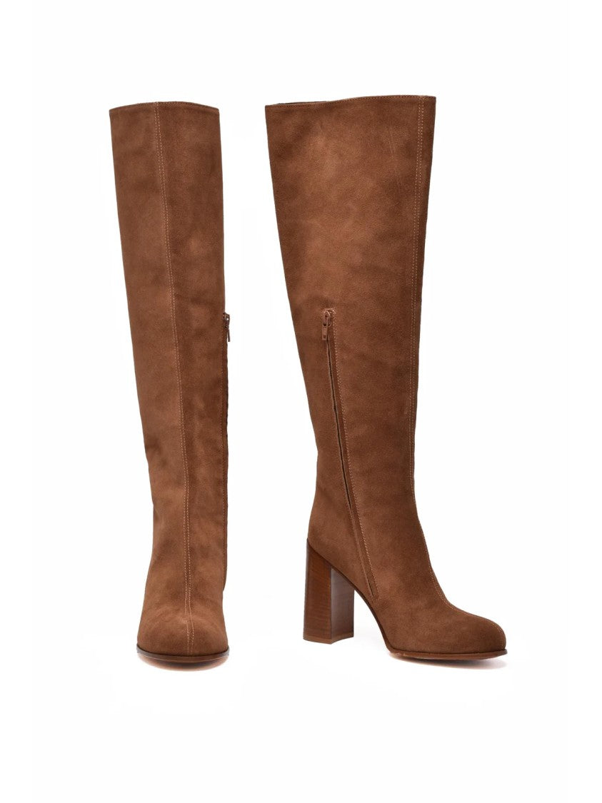 Liviana Conti Brown Suede High Boots