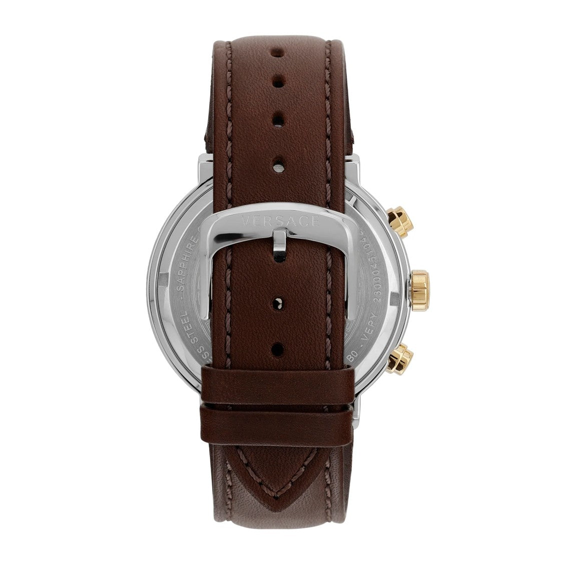 Versace Urban Mystique Chronograph Watch With Gold-Tone Bezel And Swiss Movement